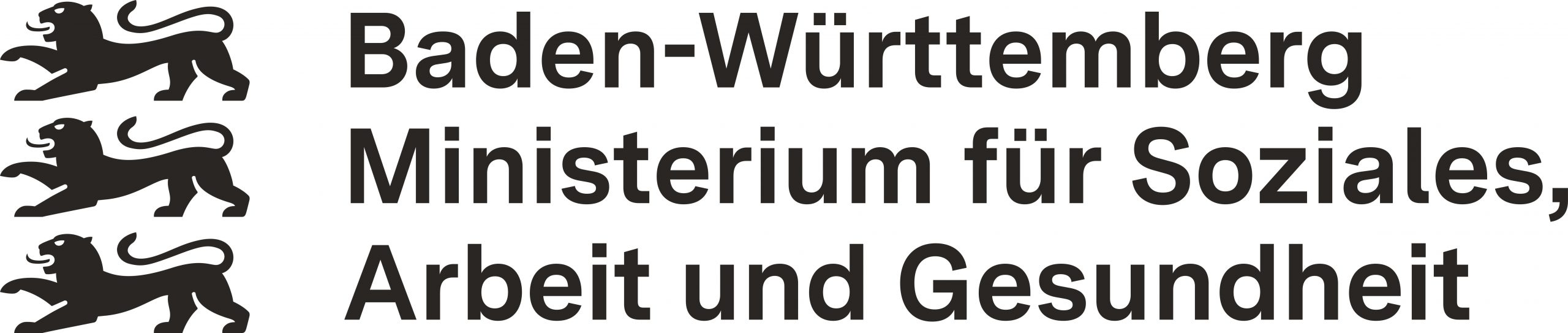 Logo des Ministeriums für Soziales, Arbeit und Gesundheit Baden-Württemberg beschlossen